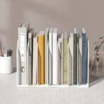 Metal 7 Section File Folder Organizer for Desk | Vertical Office File Holder | Heavy-Duty Mesh Document Sorter for Books, Binders, Laptops | Desk Organizer,7 Sections White - Image 7