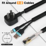 120 FT Wire Loom 3/8 Inch, Split Wire Loom Tubing Wire Conduit, Wire Protector Tubing – Black - Image 3