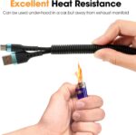 120 FT Wire Loom 3/8 Inch, Split Wire Loom Tubing Wire Conduit, Wire Protector Tubing – Black - Image 4