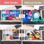 85Pcs Drawer Dividers, Adjustable Drawer Organiser, Cut at Will for Tidying Clutter Clothes, Socks, Makeup, Dresser, Kitchen Black - Image 5