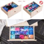 85Pcs Drawer Dividers, Adjustable Drawer Organiser, Cut at Will for Tidying Clutter Clothes, Socks, Makeup, Dresser, Kitchen Black - Image 6