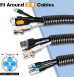 60 FT Wire Loom 3/4 Inch, Split Wire Loom Tubing Wire Conduit, Wire Protector Tubing – Black - Image 3