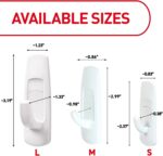 Command 5 lb Large Utility Hooks, 7 Wall Hooks and 12 Strips, Damage Free Hanging with Adhesive Strips, No Tools for Hanging, Organization and Storage | 12-Strips, Organize, Damage-Free - Image 3