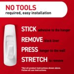 Command 5 lb Large Utility Hooks, 7 Wall Hooks and 12 Strips, Damage Free Hanging with Adhesive Strips, No Tools for Hanging, Organization and Storage | 12-Strips, Organize, Damage-Free - Image 4