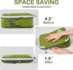 Cipway Compression Packing Cubes, Ultralight Luggage Organizer Bags, Travel Essentials for Carry on Suitcase (3 Piece,Green) - Image 4
