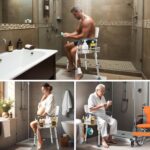 DELLAN Hanging Shower Caddy, Shower Rack with Hooks for Shower & Bath Chair, Bathroom Shower Basket for Elderly, Pregnant, Handicap, Patient - Image 5