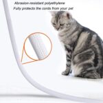 CrocSee 10ft - 1/2 inch Braided Cable Management Sleeve Cord Protector - Self-Wrapping Split Wire Loom for TV/Computer/Home Theater/Engine Bay - White - Image 5