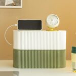 FABROK Cable Management Box with 10 Cable Ties, Organizer Box for Power Strips, Surge Protectors, Chargers, Adapters, TV Computer Wires Cable Hider Box for Home/Office (Small/White) - Image 7