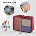 Tudomro 12 Pcs Large Packing Cubes Luggage Organizers for Suitcase Mesh Travel Organizer Bags Travel Packing Organizers for Traveling Camping Hiking - Image 3