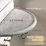 Rebee Vision Pine Wood Key Holder Wall Mount - 12 Inch Decorative Key Holder for Wall with Shelf and 11 Hooks - Farmhouse Mail Organizer for Apartment Essentials & Home Decor (Old White) - Image 6