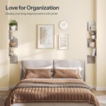 HOOBRO Corner Shelf Wall-Mounted, Set of 2 Floating Corner Shelves, 4-Tier Corner Bookshelves for Wall Decor in Living Room, Bedroom, Bathroom, Home Office, Greige BG25BJP201 - Image 10