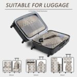 U+U 5 Set Packing Cubes for Travel Essentials Ultralight Luggage Packing Organizers with Laundry Bag and Shoe Bag for Vacation, Business Trip and Camping (Brown Polka Dot) - Image 6