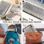 U+U 5 Set Packing Cubes for Travel Essentials Ultralight Luggage Packing Organizers with Laundry Bag and Shoe Bag for Vacation, Business Trip and Camping (Brown Polka Dot) - Image 7