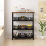 Black Plastic Storage Baskets with Lids 10 Pack Stackable Storage Bins Containers for Shelves Organizing, Cute Decorative Storage Boxes for Classroom, Playroom, Closet, Pantry - Image 6