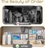 Criusia Stackable Storage Drawers, 3 Pack Clear Acrylic Makeup & Bathroom Organizer, Versatile Storage Bins for Vanity, Under Sink, Kitchen Cabinets & Pantry - Image 8