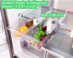 Yatmung 2 Pack Extra-Large Deli Drawer Organizer for Refrigerator Pull Out - Fridge Drawer Organizer and Storage Containers - Meat, Cheese, Produce, Sliding - Fridge Organization Bin - Image 4