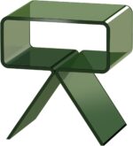 VEVOR Acrylic Nightstand Side Table, Modern Clear End Table with Storage Shelf, Transparent Small Bedside Table for Bedroom, Home Decor, Living Room, No Assembly Needed, Green - Image 10