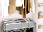 Simple Houseware Closet Underwear Organizer Drawer Divider Assorted 7 Pieces, Gray - Image 4