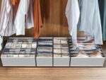 Simple Houseware Closet Underwear Organizer Drawer Divider Assorted 7 Pieces, Gray - Image 6