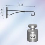 8" Plant Hangers 6 Pack, Hanging Plant Bracket for Wall Fence Porch Outdoor Indoor, Metal Plant Hooks for Basket, Flower, Planter, Feeder, Lantern, Wind Chime - Image 4