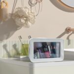 LETGO Clear Makeup Bags, TSA Approved Toiletry Bag with Zipper, Clear Makeup Organizer Fit Carry-on Travel Essentials,Clear Cosmetic Bags for Women Men (C-Beige) - Image 4