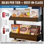 8-Tier Over The Door Pantry Organizer | Spice Rack Wall Mount with No-Shake Design, Adjustable Baskets | Hanging Seasoning Shelves, Storage Organization for Kitchen Cabinet & Closet - Image 7