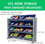 Humble Crew Supersized Toy Storage Organizer with 16 Removable Bins, Grey/Navy – Large Toy Storage for Toddlers Ideal for Kids' Rooms, Playrooms, and Nurseries - Modern Toy Bins for Kids - Image 4