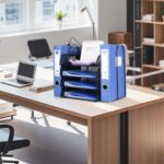 4 Tier Stackable Paper Tray Organizer for Desk, Office Desk Accessories, Paper Sorter Organizer for Letter/A4 Office File Folder Holder (Black, 16.1" x 13.2" x 10.12") - Image 5