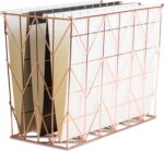 U Brands Hanging File Desk Organizer, Rose Gold Wire Metal - 854U02-06 - Image 3