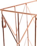 U Brands Hanging File Desk Organizer, Rose Gold Wire Metal - 854U02-06 - Image 4