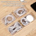 11 Box Cable Organizer Storage Box, Desktop Cable Management with Switch, Power Cord Organizer for Office,Home,Desk Accessories Storage Stationery Supplies and Accessories（Clear） (11 Box) - Image 5