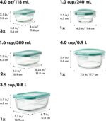 OXO Good Grips 16 Piece Glass Smart Seal Airtight Everyday Container Set - Image 3
