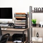 Mind Reader Mesh Desk Organizer, 6 Compartments, 1 Drawer, 2 Pen Cups, Office Desktop Organizer, Metal Mesh, Black - Image 6