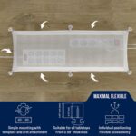 Cable Management net - Under Desk Wire Management - Flexible Under Desk Cable Management Tray White - Image 4