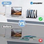 5-Section Vertical Desktop Organizer, 5-Section Mesh File Folder Stand Sorter for Office Home Classroom Organization (1, Black) - Image 6