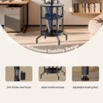 Coat Rack with Umbrella Holder, Coat Rack Freestanding, Metal Coat Tree with 12 Hooks, Modern Coat Hanger Stand for Entryway Living Room Bedroom Office - Image 4