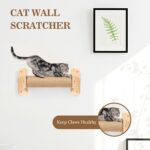 Cat Wall Shelves and Perches, Wall Mounted Cat Furniture with Hammock, Bridge, Tree, Steps and Scratching Posts, Wooden Climbing System for Indoor Large Cats and Kittens - Image 4