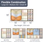 DIMJ Drawer Organizer Clothes 24 Pack - Foldable Baby Organizers and Storage Dresser Organizer for Bedroom, Closet Nursery Organization Dresser Dividers for underwear, Sock, Bra, Belt, Tie - Image 4