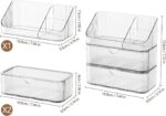 Medicine Cabinet Organizer 3 Tier, Stackable Bathroom Mirror Cabinet Storage，Small Makeup Organizers with 2 Drawer and 1 Tray for Wall Cabinet， Closet， Vanity, Countertop, Clear - Image 4