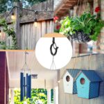Q Hangers 25 PCS Screw-in Hooks for Outdoor String Lights, Swivel Hanging Basket Patio Light Hooks with Safe Buckle Screw in Planter Eye Hook for Wall Ceiling - Image 5