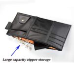 Car Visor Organizer, Auto Interior Accessories, Car Truck SUV Storage Pouch Holder, with Multi-Pocket Net Zipper (Black) - Image 4