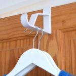 HANGERWORLD 2 Pack Over The Door Hooks for Hangers - Extra Strong White Plastic Over Door Hook for Hanging Clothes, Towels, Robes, Hats, Bags and More - Image 4