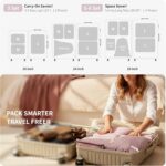 Cipway Compression Packing Cubes for Travel Ultralight Expandable Packing Organizers for Carry on Luggage (Mauve Pink 3 Set) - Image 4