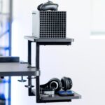 VIVO Clamp-on 16 inch Flexible 2-Tier Shelving Unit for Table Accessories, Gaming Devices, and More, 4 Configuration Options, Desktop Organizer, Black, DESK-SHELF2CS - Image 3