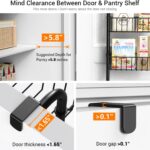 Over The Door Pantry Organizer Spice Rack: 9-Tier Metal Pantry Door Organizer - Pantry Organizers and Storage - over the Door Organizer Back of Door Spice Rack - Image 3