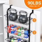 Over The Door Pantry Organizer Spice Rack: 9-Tier Metal Pantry Door Organizer - Pantry Organizers and Storage - over the Door Organizer Back of Door Spice Rack - Image 4