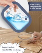 12-Pack Glass Containers with Tempered Lids – Borosilicate, Oven-Safe(-4°F~950°F), Airtight, BPA-Free, Multi-Size for Meal Prep, Dishwasher Safe (Blue) - Image 4