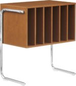 Crosley Furniture Lily Record Player Stand with Vinyl Storage, Stores up to 90 Records, Turntable Stands, Walnut - Image 3