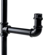 MyGift Industrial Black Metal Pipe Wall Mounted Hat and Coat Rack Tree with 6 Adjustable Arm Hooks, Entryway Hanging Hat Holder Hooks - Image 6