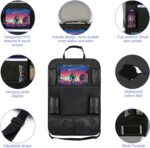 2 Pack Car Seat Organiser, Car Tidy Organiser Back Seat, Water Proof Oxford BackSeat Protector with 10" Ipad Tablet Holder, 9 Pockets for Books, Bottles, Black - Image 3